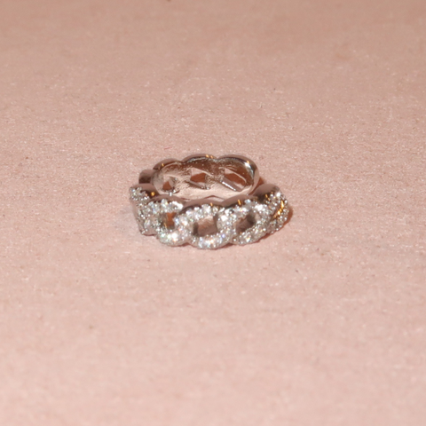 Pave Cuban Ear Cuff