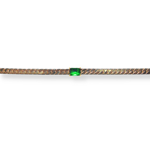 Emerald Snake Bracelet *Final Sale*