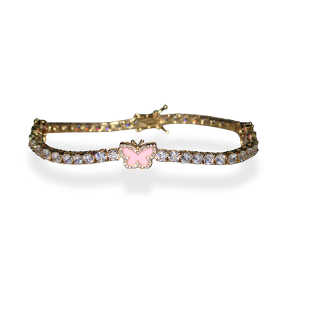 Pretty Wings Tennis Anklet