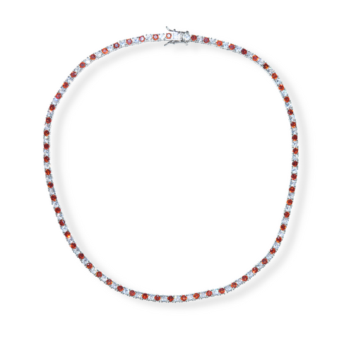 Red + White Tennis Chain *Final Sale*