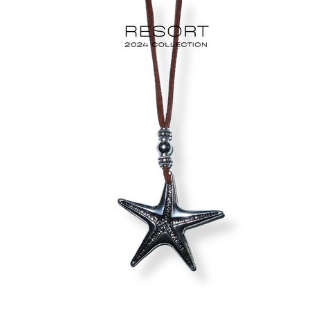 RESORT24: Suede Starfish Chain