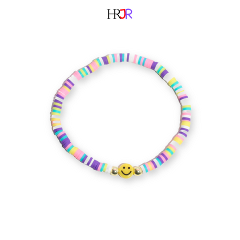 HR Junior: Clay Beaded Smiley Bracelet/Anklet