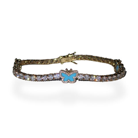 Pretty Wings Tennis Anklet