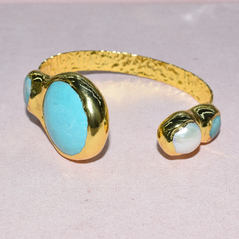 Aqua Pearl Bangle