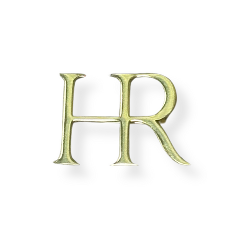 HR Monogram Brooch