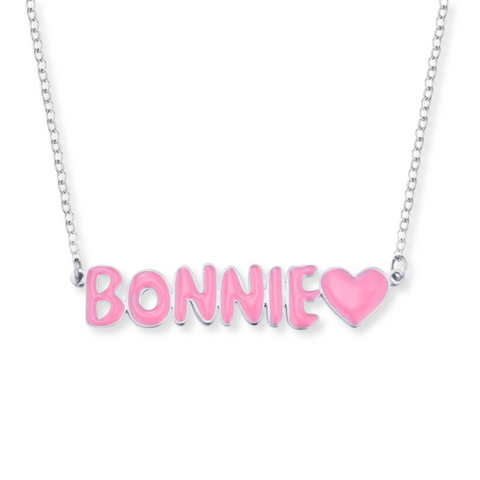 HR Junior: Bubble Nameplate Necklace