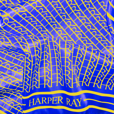 Harper Ray Monogram Satin Scarf