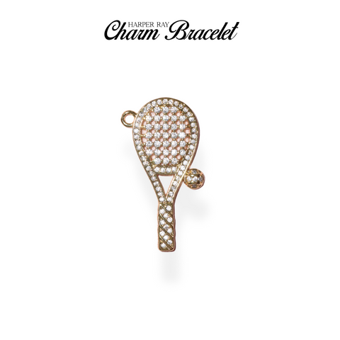 Charm Bracelet Charm - Racket Up