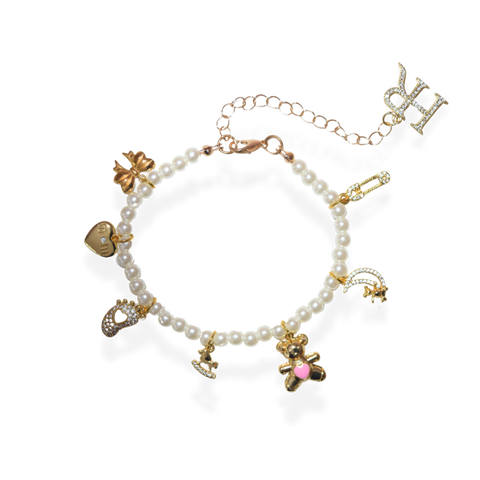 The Pearl Charm Bracelet
