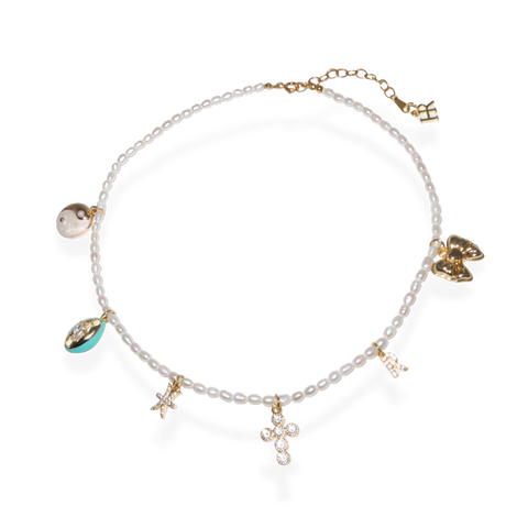 Pearl Charm Necklace
