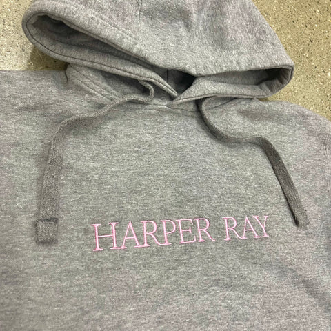 Harper Ray Logo Hoodie Gray *Final Sale*